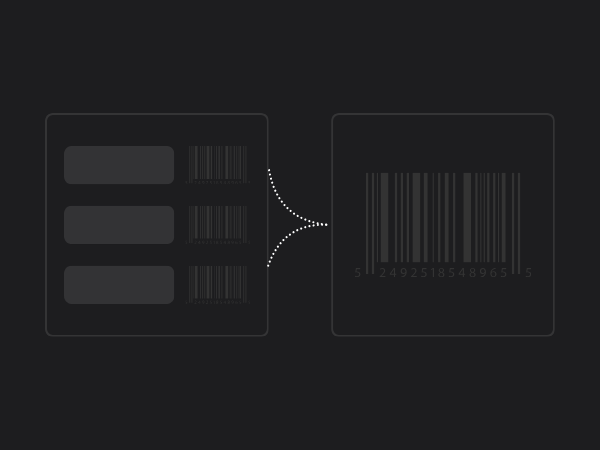 Line items with SKUs merging into a single SKU